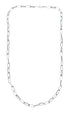 Old Pawn Style Sterling Silver 22-1/2" Adjustable Extender Chain Necklace JX125866